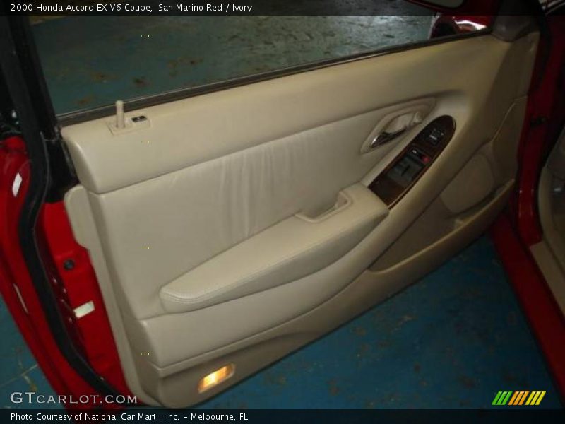 San Marino Red / Ivory 2000 Honda Accord EX V6 Coupe