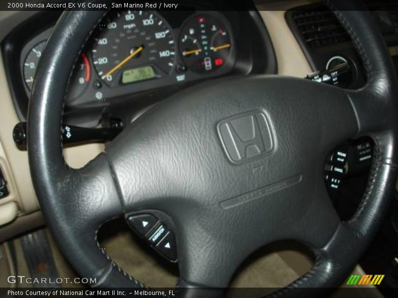 San Marino Red / Ivory 2000 Honda Accord EX V6 Coupe