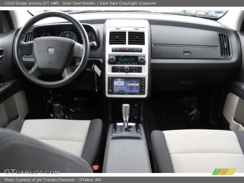 Silver Steel Metallic / Dark Slate Gray/Light Graystone 2009 Dodge Journey SXT AWD