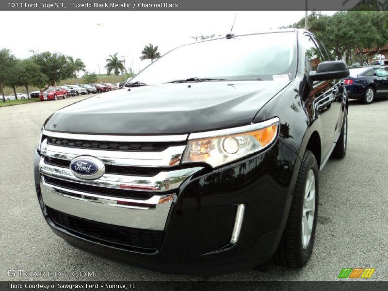 Tuxedo Black Metallic / Charcoal Black 2013 Ford Edge SEL
