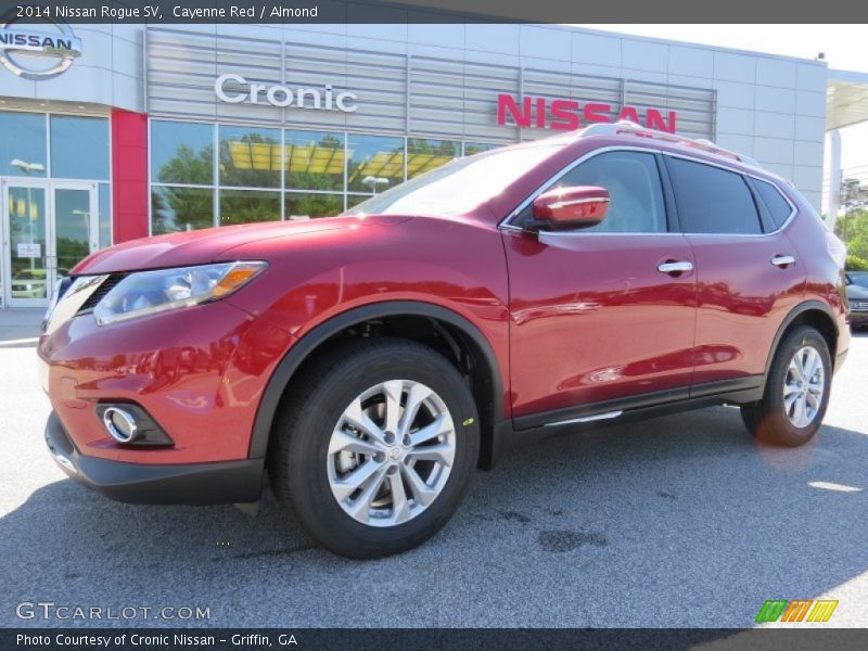 Cayenne Red / Almond 2014 Nissan Rogue SV