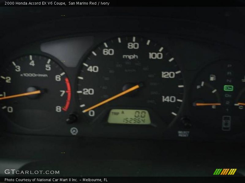 San Marino Red / Ivory 2000 Honda Accord EX V6 Coupe