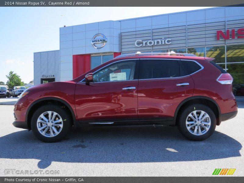 Cayenne Red / Almond 2014 Nissan Rogue SV