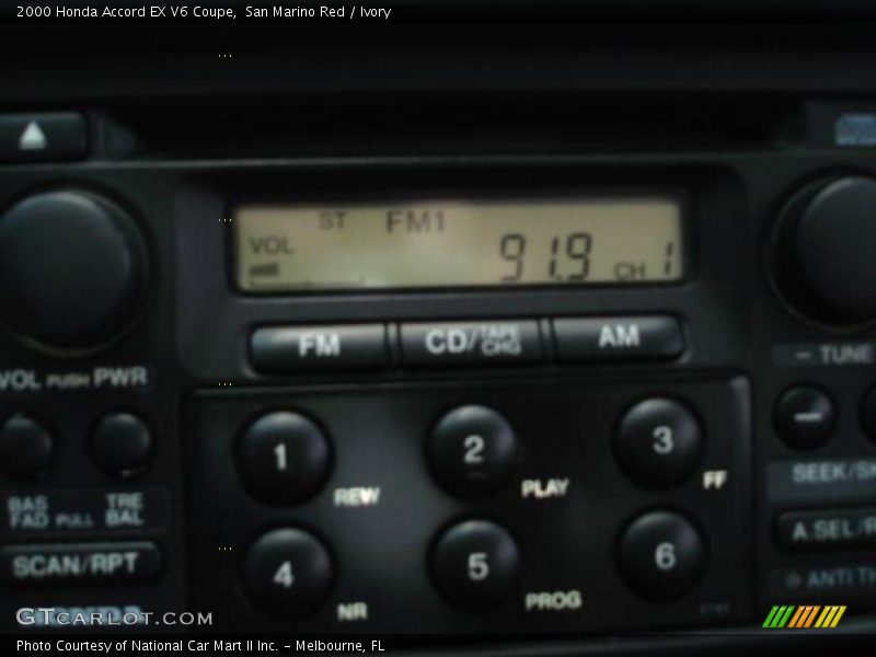 San Marino Red / Ivory 2000 Honda Accord EX V6 Coupe