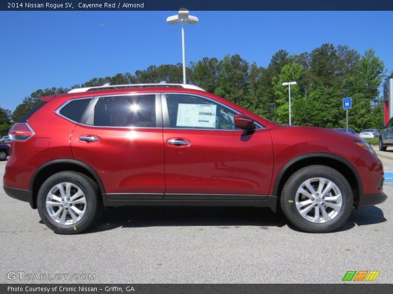 Cayenne Red / Almond 2014 Nissan Rogue SV