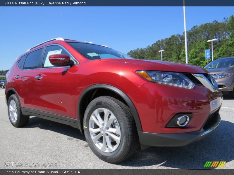 Cayenne Red / Almond 2014 Nissan Rogue SV