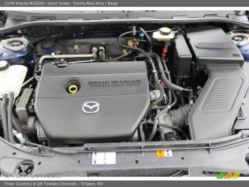 Stormy Blue Mica / Beige 2008 Mazda MAZDA3 i Sport Sedan