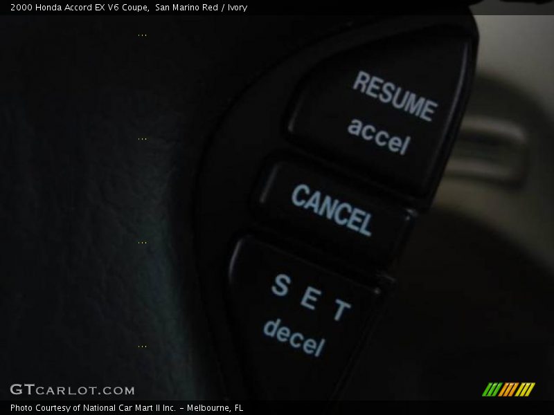 San Marino Red / Ivory 2000 Honda Accord EX V6 Coupe