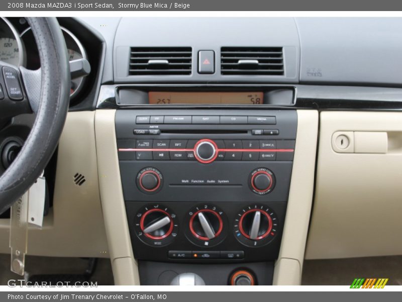 Stormy Blue Mica / Beige 2008 Mazda MAZDA3 i Sport Sedan