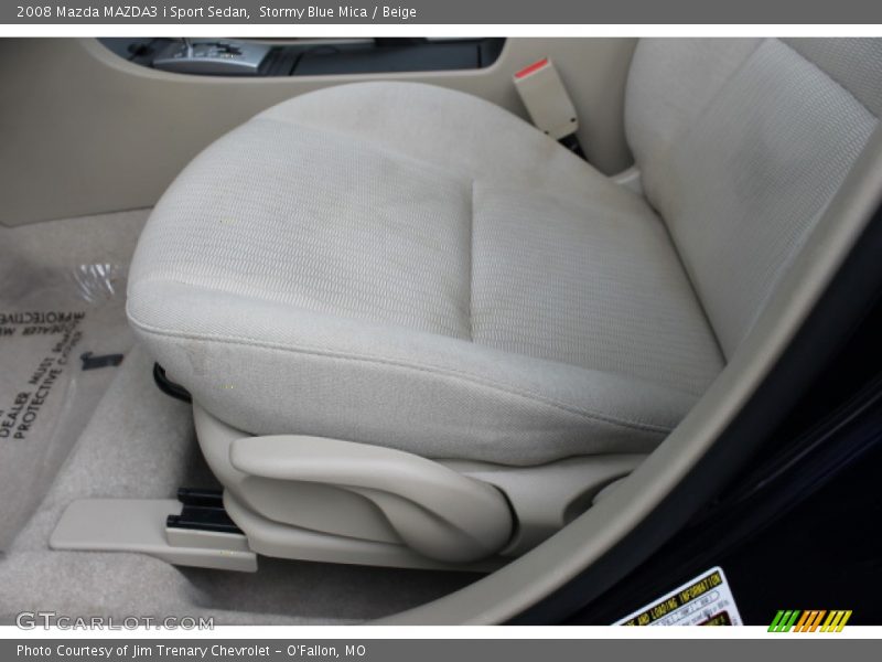 Stormy Blue Mica / Beige 2008 Mazda MAZDA3 i Sport Sedan