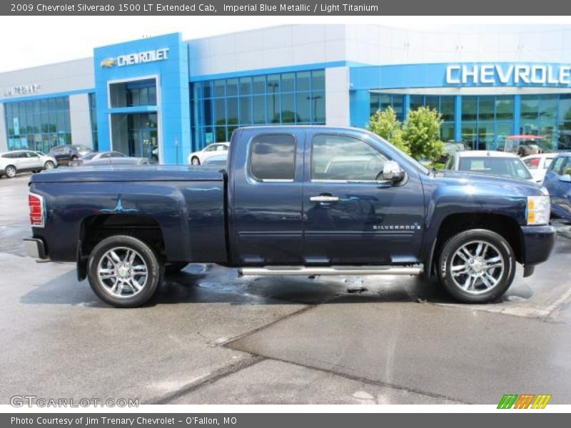 Imperial Blue Metallic / Light Titanium 2009 Chevrolet Silverado 1500 LT Extended Cab
