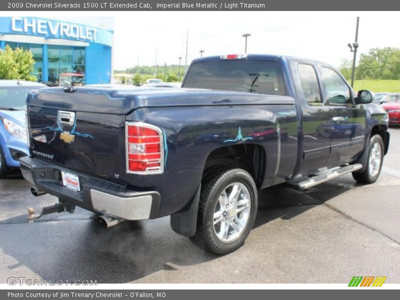 Imperial Blue Metallic / Light Titanium 2009 Chevrolet Silverado 1500 LT Extended Cab