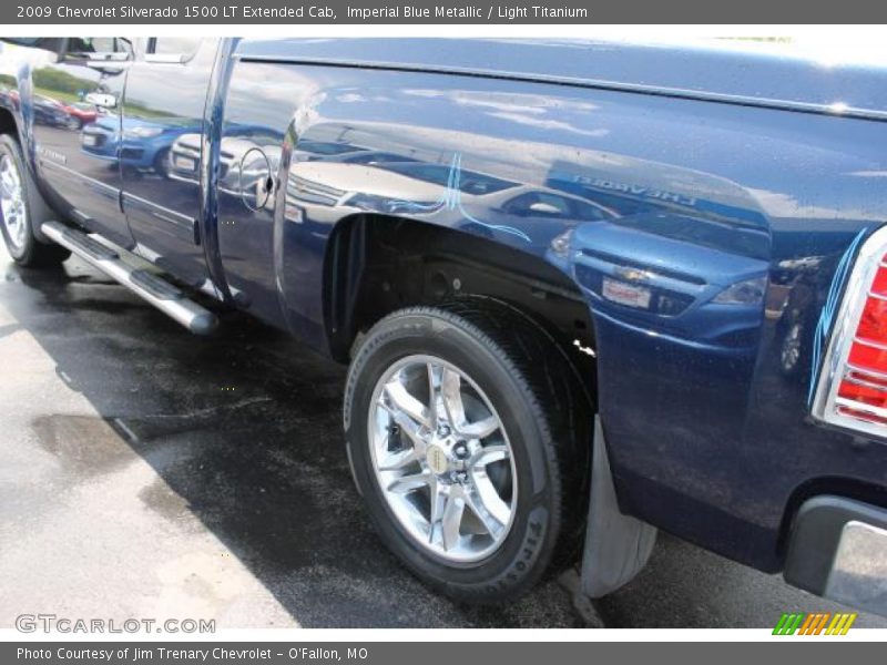 Imperial Blue Metallic / Light Titanium 2009 Chevrolet Silverado 1500 LT Extended Cab