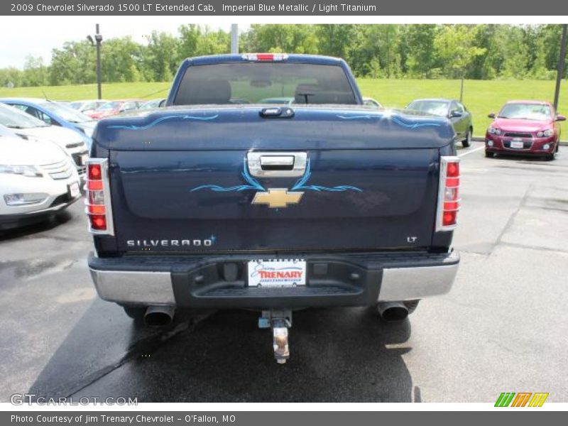 Imperial Blue Metallic / Light Titanium 2009 Chevrolet Silverado 1500 LT Extended Cab