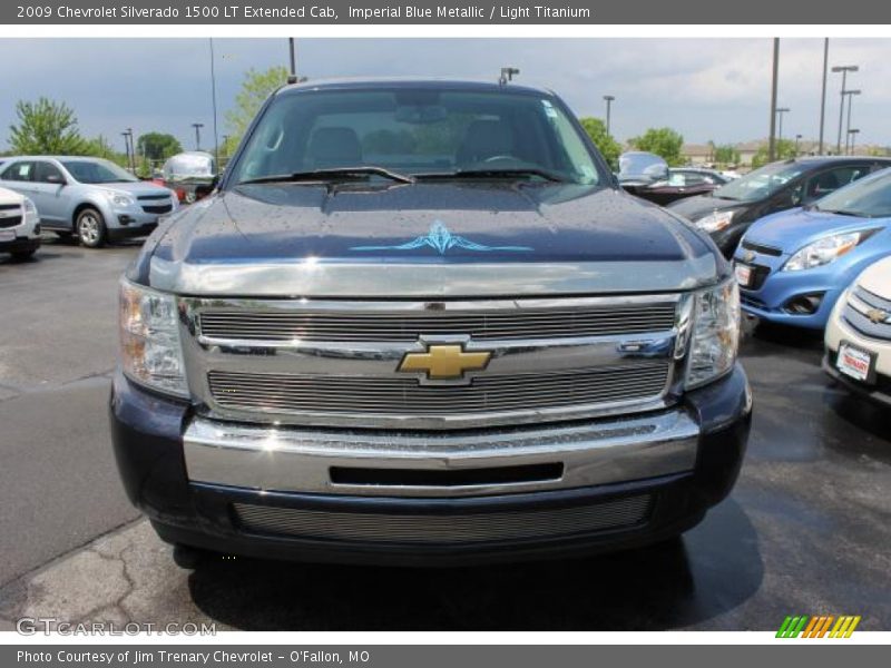Imperial Blue Metallic / Light Titanium 2009 Chevrolet Silverado 1500 LT Extended Cab
