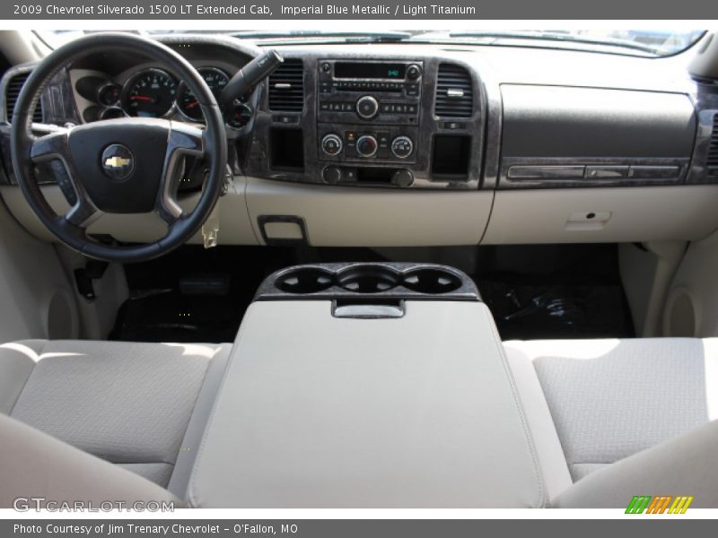 Imperial Blue Metallic / Light Titanium 2009 Chevrolet Silverado 1500 LT Extended Cab