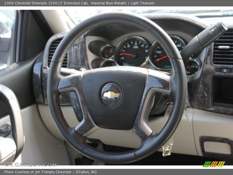 Imperial Blue Metallic / Light Titanium 2009 Chevrolet Silverado 1500 LT Extended Cab