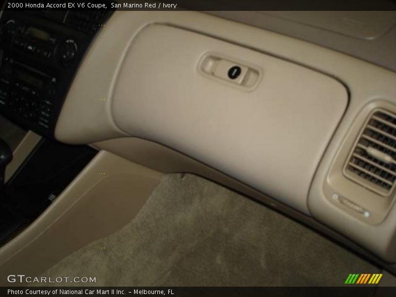 San Marino Red / Ivory 2000 Honda Accord EX V6 Coupe