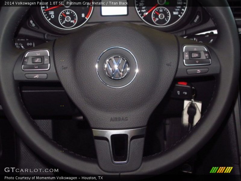 Platinum Gray Metallic / Titan Black 2014 Volkswagen Passat 1.8T SE