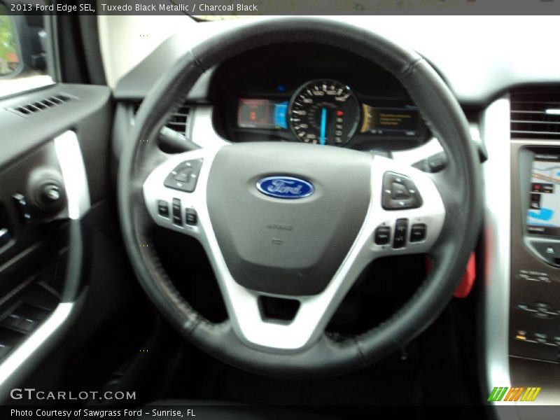 Tuxedo Black Metallic / Charcoal Black 2013 Ford Edge SEL