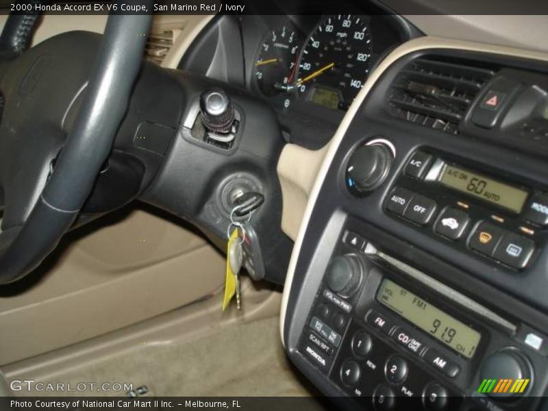 San Marino Red / Ivory 2000 Honda Accord EX V6 Coupe