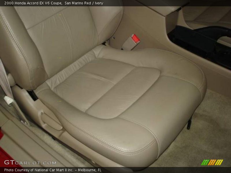 San Marino Red / Ivory 2000 Honda Accord EX V6 Coupe