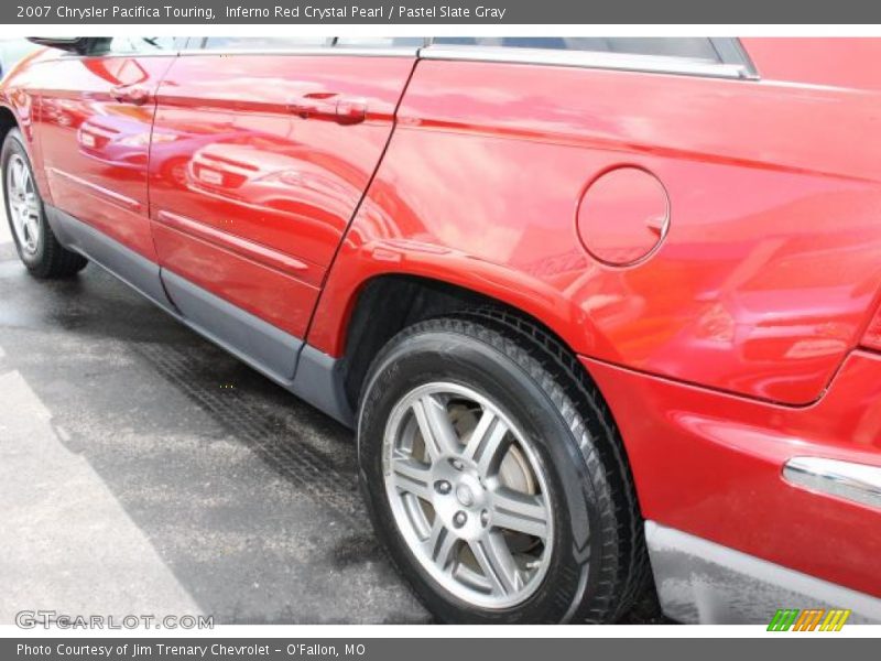 Inferno Red Crystal Pearl / Pastel Slate Gray 2007 Chrysler Pacifica Touring