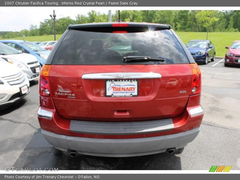 Inferno Red Crystal Pearl / Pastel Slate Gray 2007 Chrysler Pacifica Touring