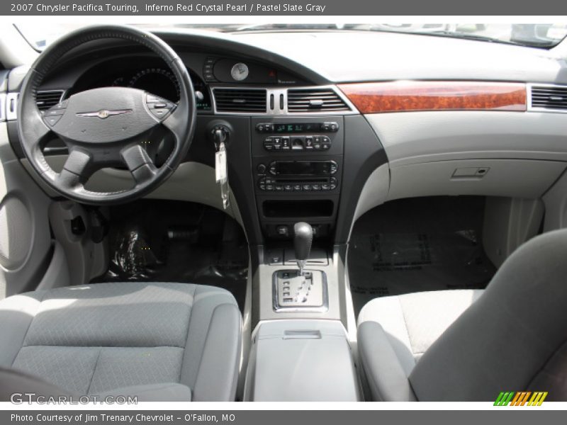 Inferno Red Crystal Pearl / Pastel Slate Gray 2007 Chrysler Pacifica Touring