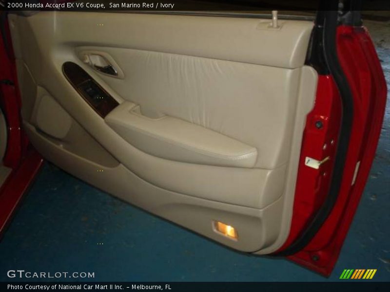 San Marino Red / Ivory 2000 Honda Accord EX V6 Coupe