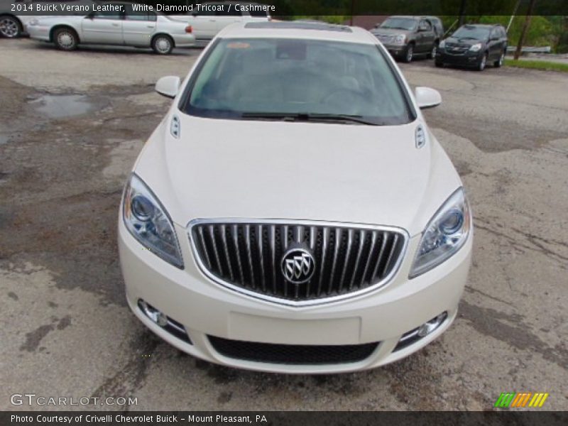 White Diamond Tricoat / Cashmere 2014 Buick Verano Leather