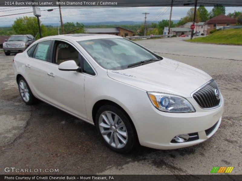 White Diamond Tricoat / Cashmere 2014 Buick Verano Leather