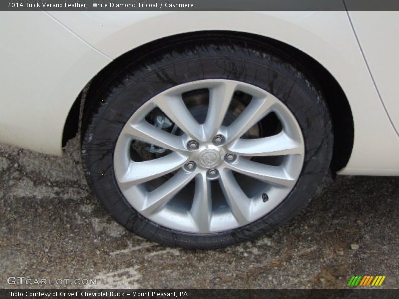 White Diamond Tricoat / Cashmere 2014 Buick Verano Leather