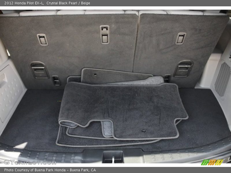 Crystal Black Pearl / Beige 2012 Honda Pilot EX-L