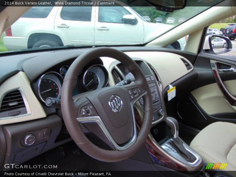 White Diamond Tricoat / Cashmere 2014 Buick Verano Leather