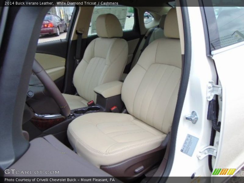 White Diamond Tricoat / Cashmere 2014 Buick Verano Leather