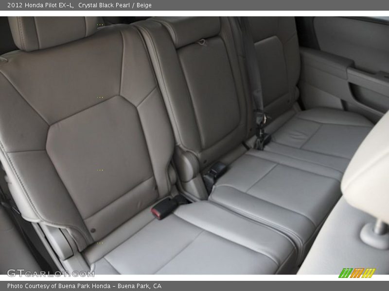 Crystal Black Pearl / Beige 2012 Honda Pilot EX-L