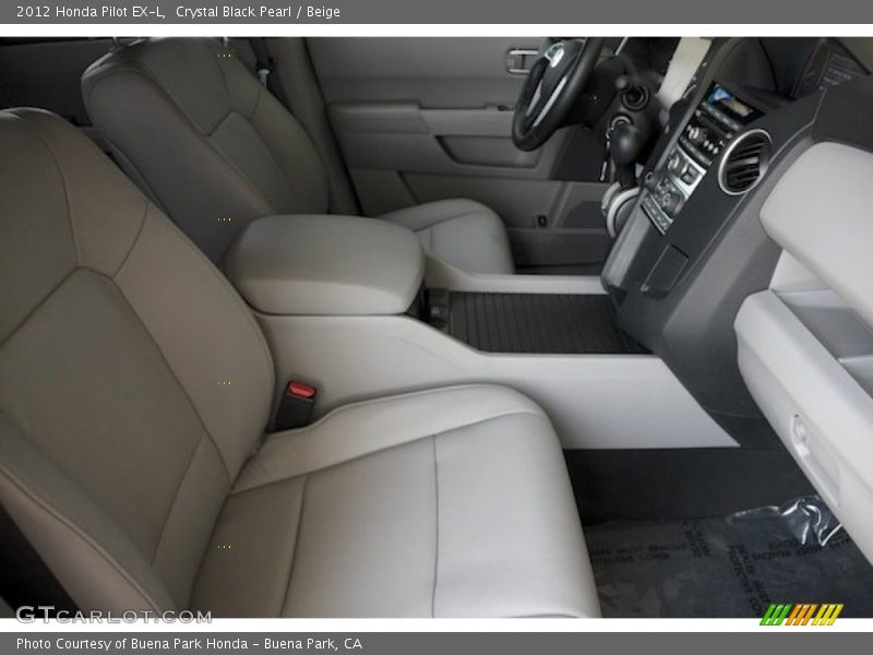 Crystal Black Pearl / Beige 2012 Honda Pilot EX-L