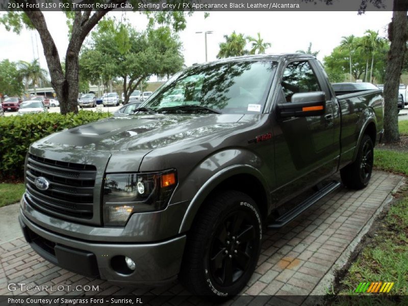Sterling Grey / FX Appearance Black Leather/Alcantara 2014 Ford F150 FX2 Tremor Regular Cab