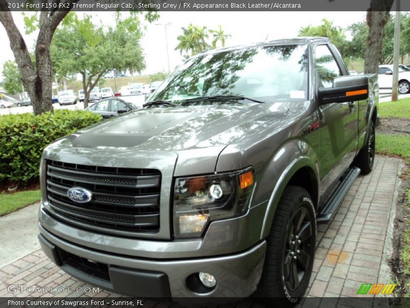 Sterling Grey / FX Appearance Black Leather/Alcantara 2014 Ford F150 FX2 Tremor Regular Cab