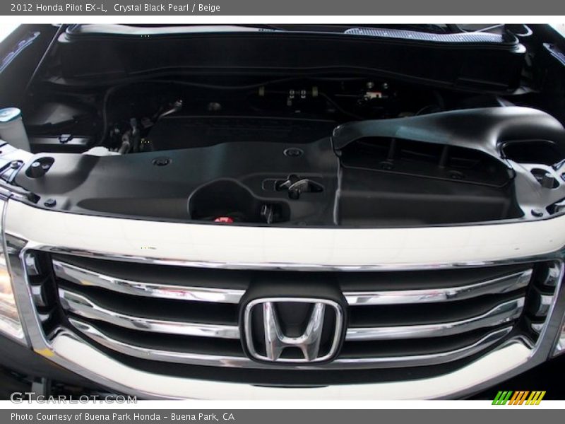 Crystal Black Pearl / Beige 2012 Honda Pilot EX-L
