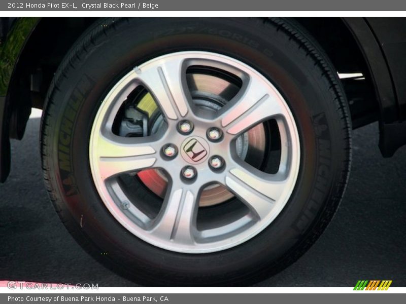 Crystal Black Pearl / Beige 2012 Honda Pilot EX-L