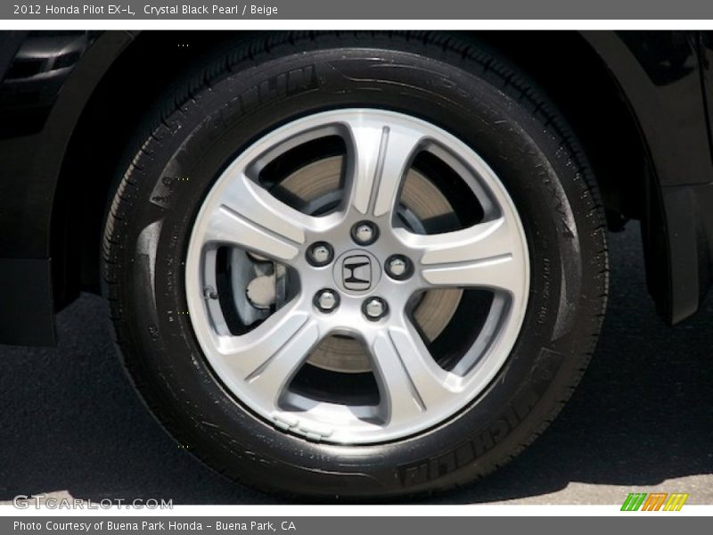 Crystal Black Pearl / Beige 2012 Honda Pilot EX-L