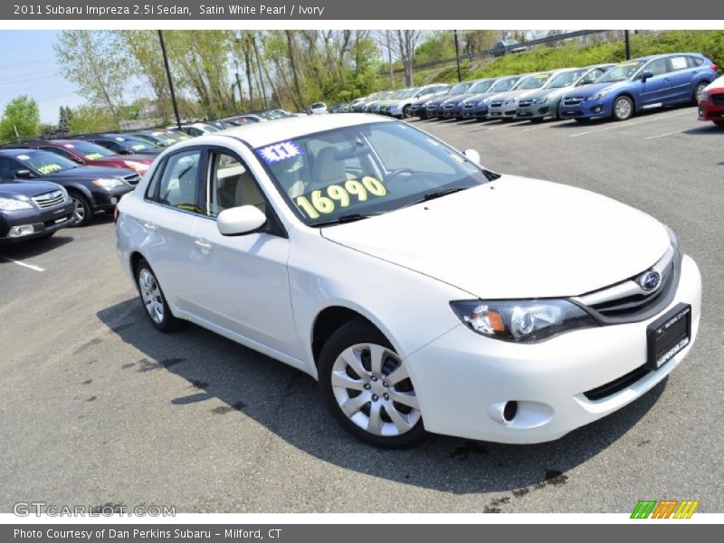 Satin White Pearl / Ivory 2011 Subaru Impreza 2.5i Sedan