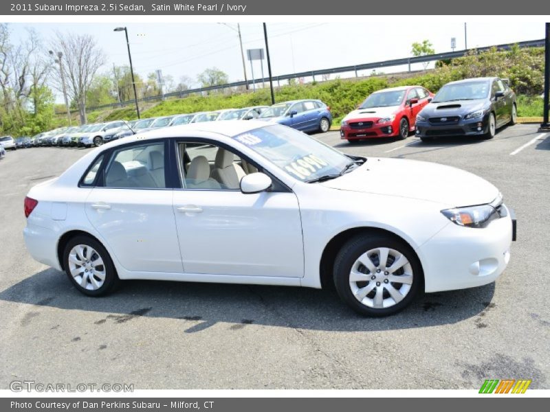Satin White Pearl / Ivory 2011 Subaru Impreza 2.5i Sedan