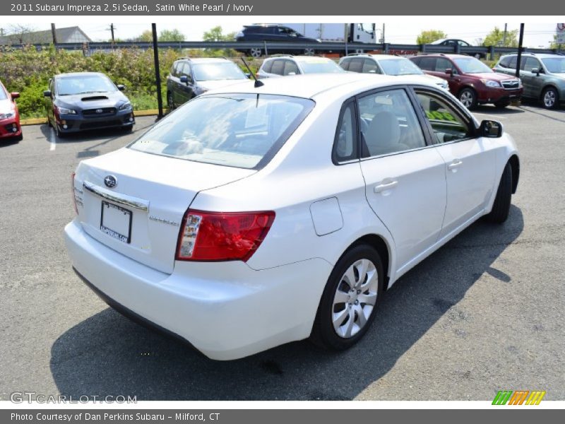 Satin White Pearl / Ivory 2011 Subaru Impreza 2.5i Sedan