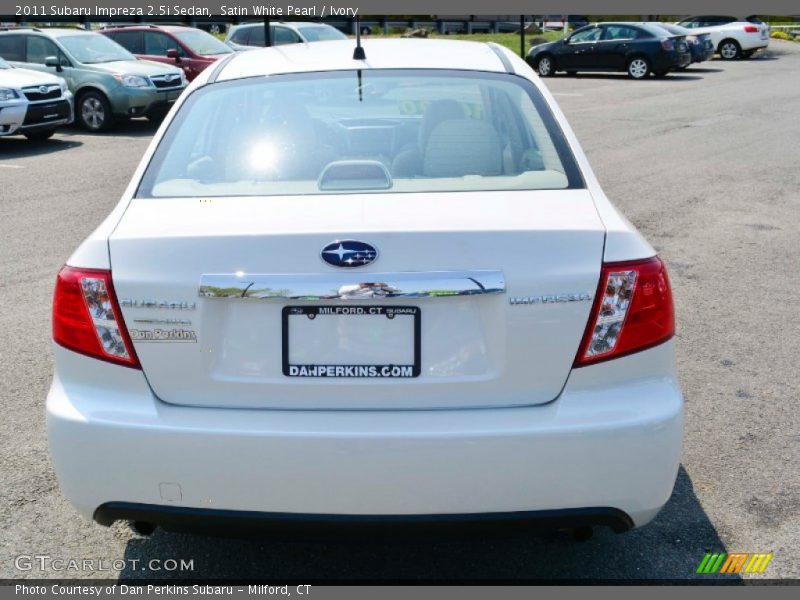 Satin White Pearl / Ivory 2011 Subaru Impreza 2.5i Sedan