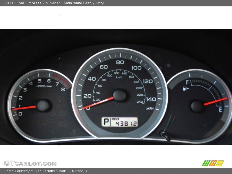 Satin White Pearl / Ivory 2011 Subaru Impreza 2.5i Sedan