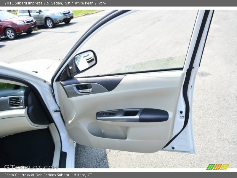 Satin White Pearl / Ivory 2011 Subaru Impreza 2.5i Sedan