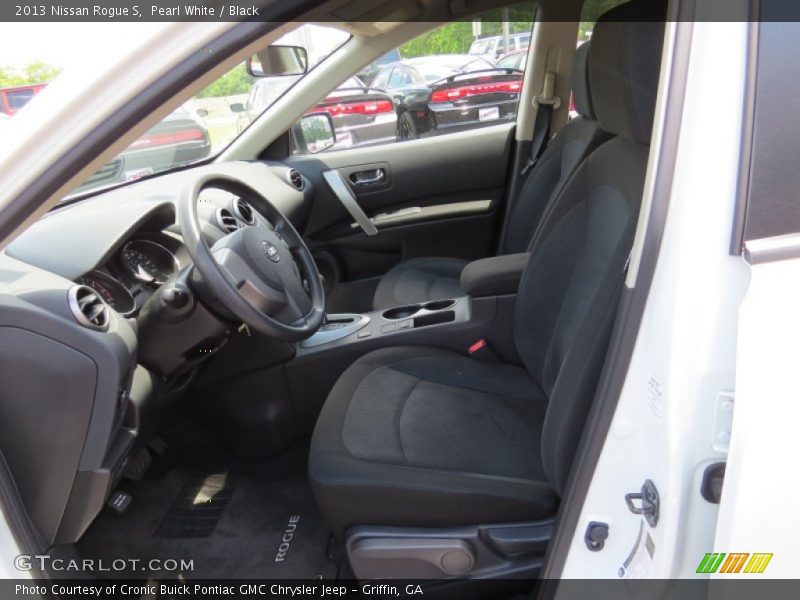 Pearl White / Black 2013 Nissan Rogue S